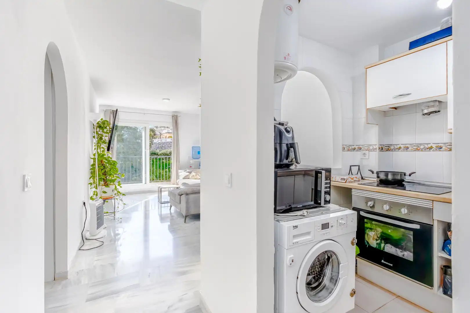 Cocina de Ático en venta en Mijas con Calefacción, Jardín privado y Balcón