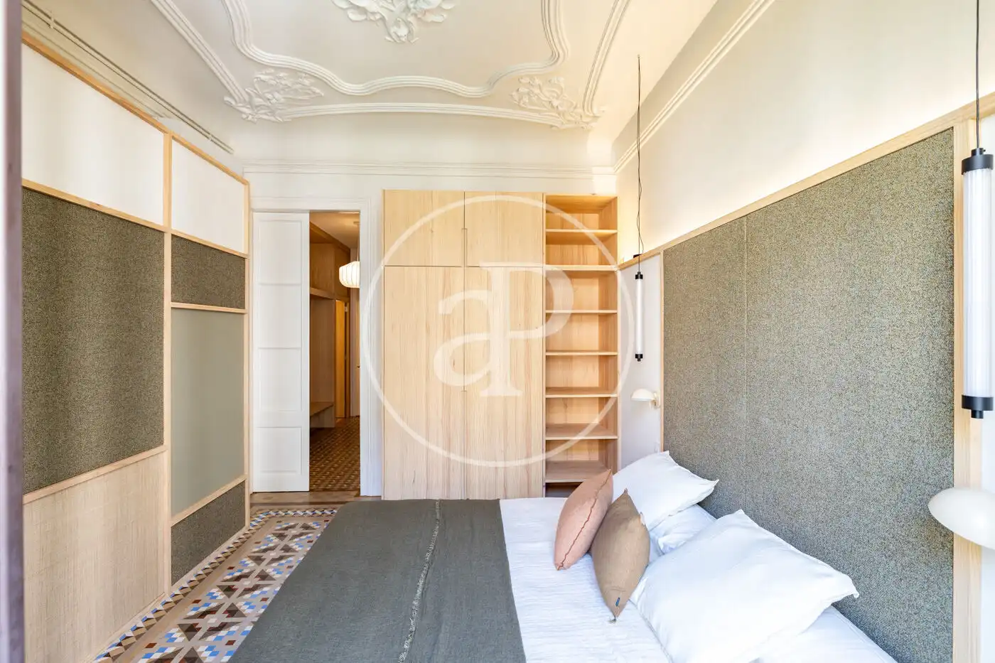 Schlafzimmer von Wohnung zum Verkauf in Barcelona mit Klimaanlage, Heizung und Möbliert