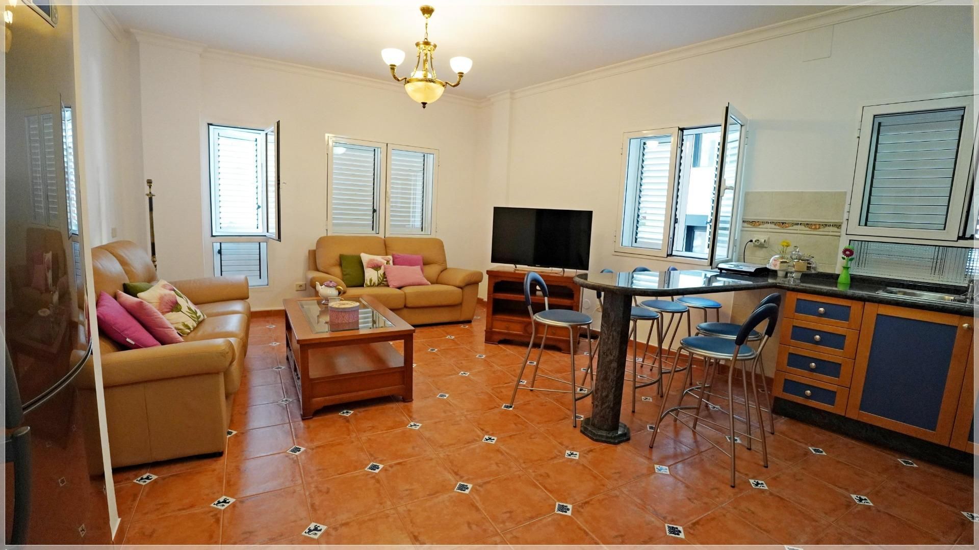 Sala de estar de Piso en venta en Las Palmas de Gran Canaria
