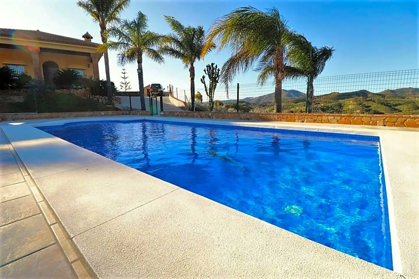Piscina de Casa o chalet de alquiler en Mijas con Aire acondicionado, Jardín privado y Terraza