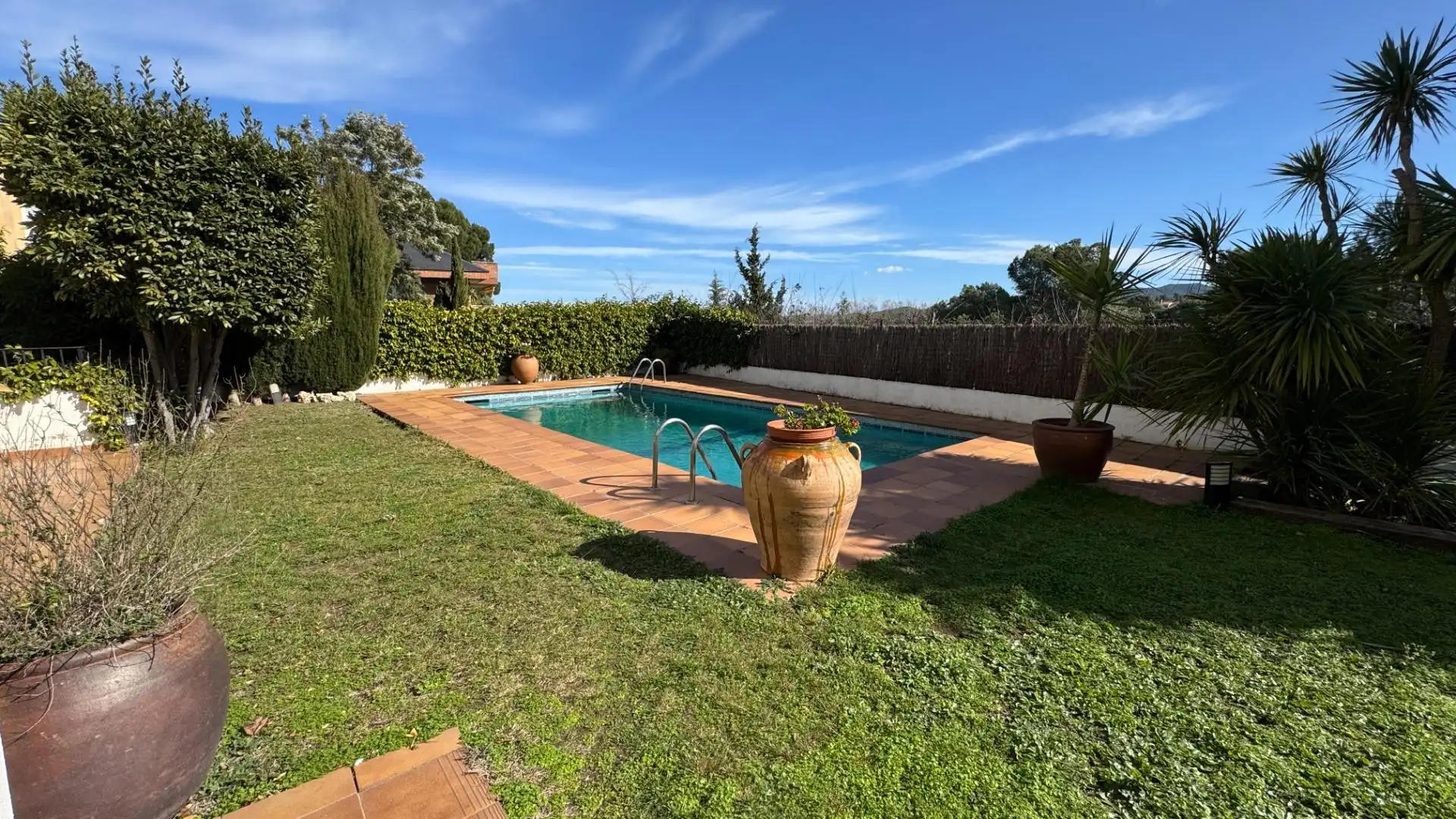 Swimming pool of Houses for sale in Sant Cugat del Vallès  with Heating, Private garden and Parquet flooring