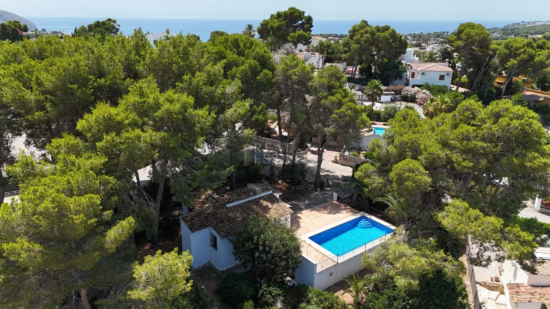 Garden of Houses for sale in Moraira  with Air Conditioner, Terrace and Swimming Pool