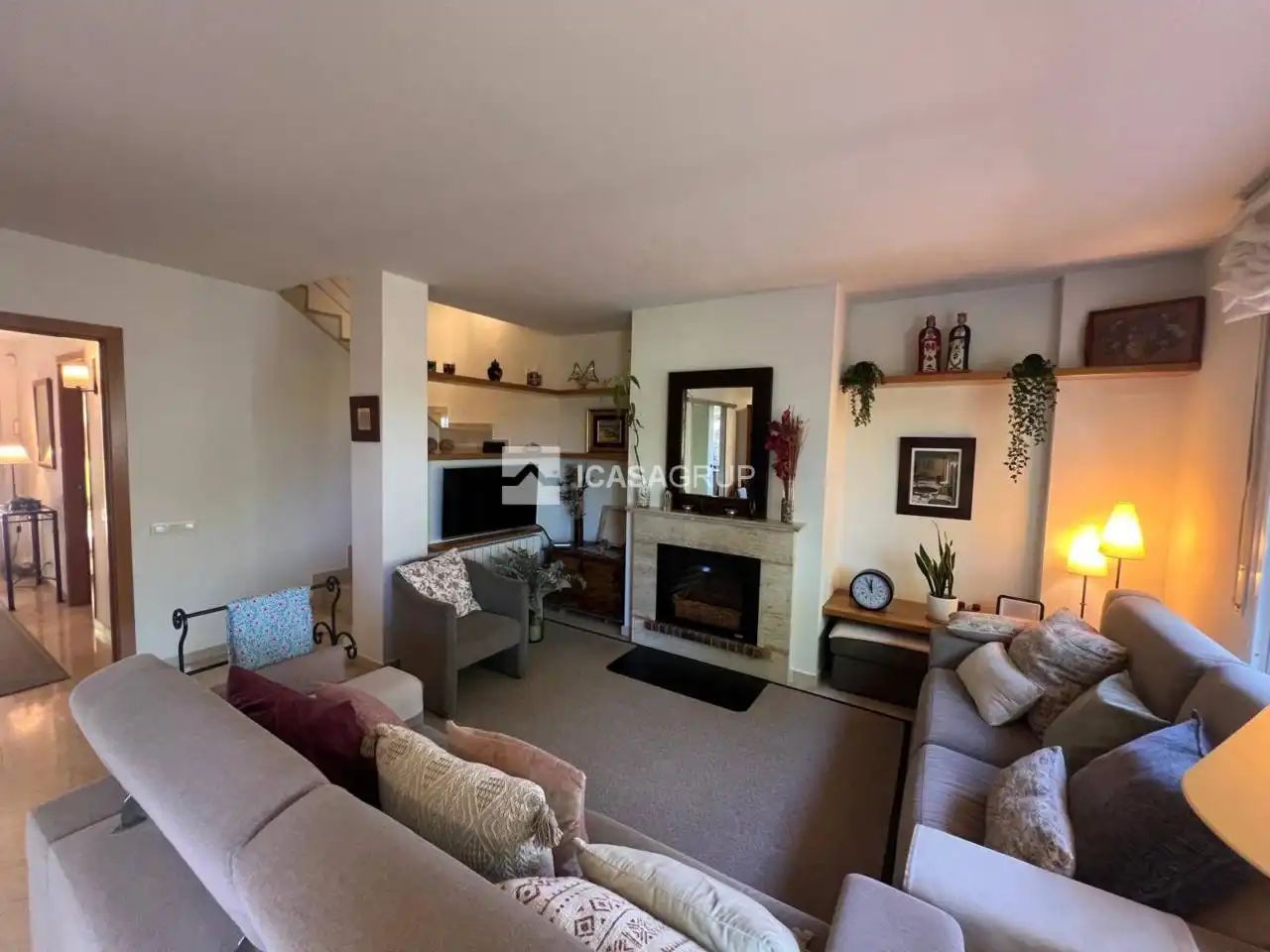 Living room of Detached homes for rent in Sant Cugat del Vallès  with Air Conditioner, Heating and Terrace
