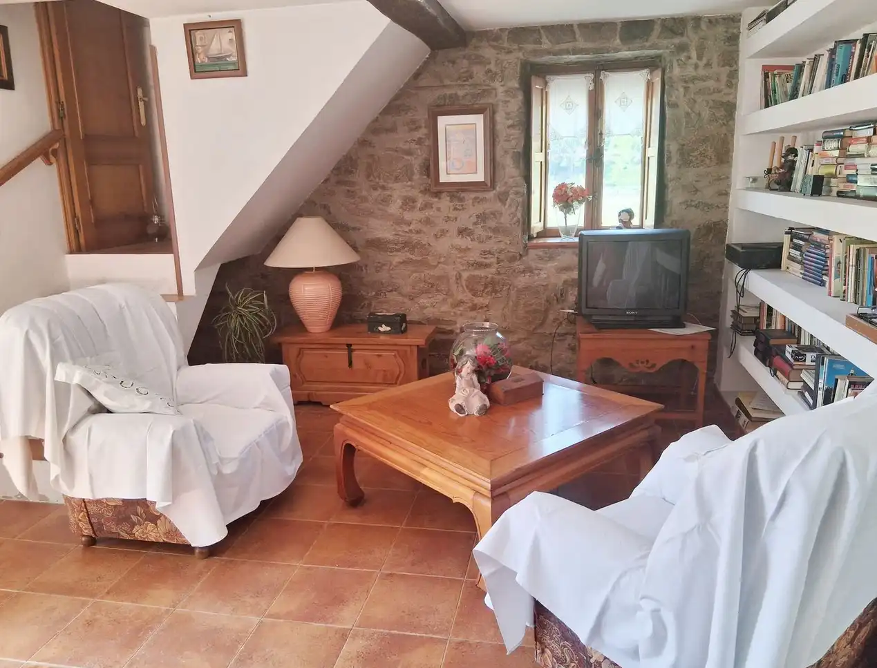 Living room of Houses for sale in Mieres (Asturias)  with Heating, Terrace and Storage room