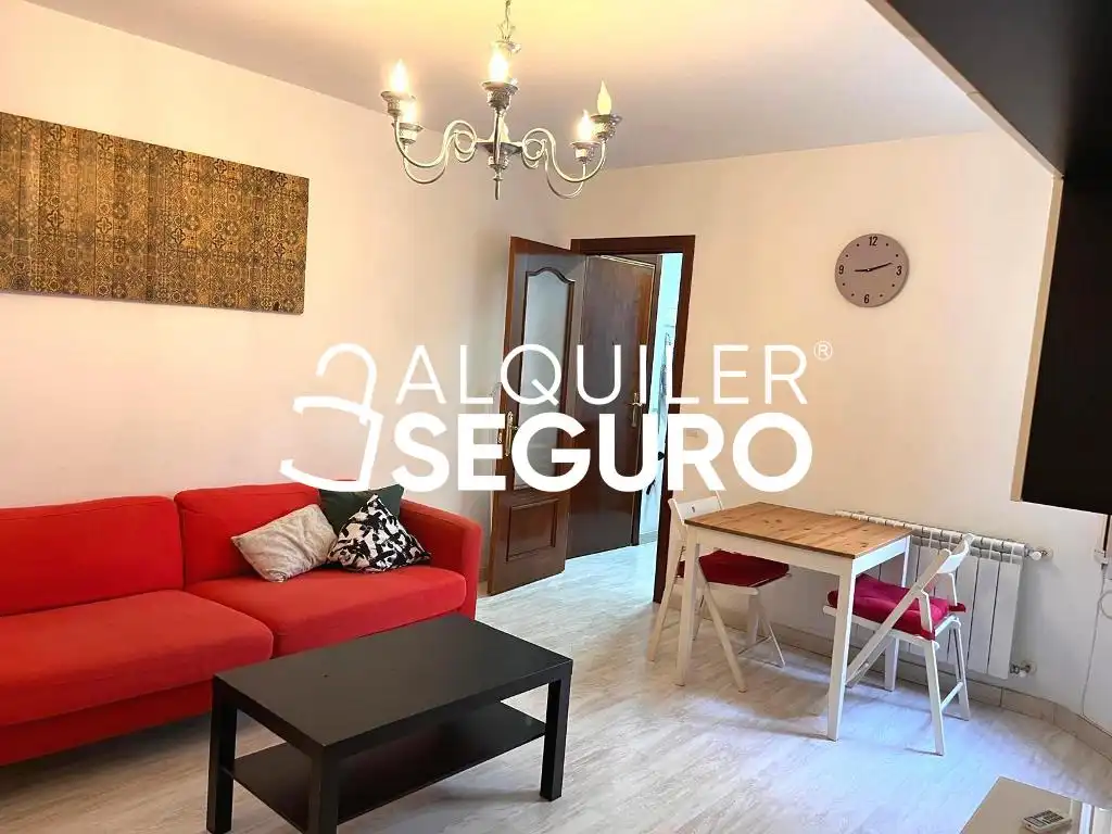 Wohnzimmer von Wohnung zur Miete in Madrid mit Klimaanlage, Heizung und Terrasse