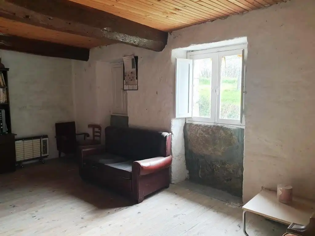 Wohnzimmer von Country house zum Verkauf in Taboadela mit Privatgarten
