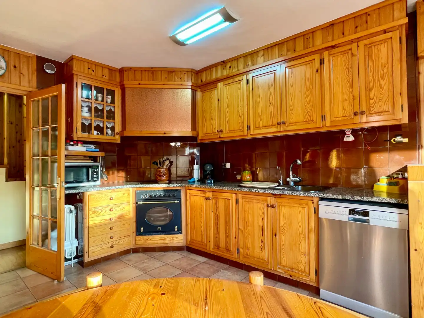 Cocina de Casa o chalet en venta en Sant Pau de Segúries con Aire acondicionado, Jardín privado y Terraza