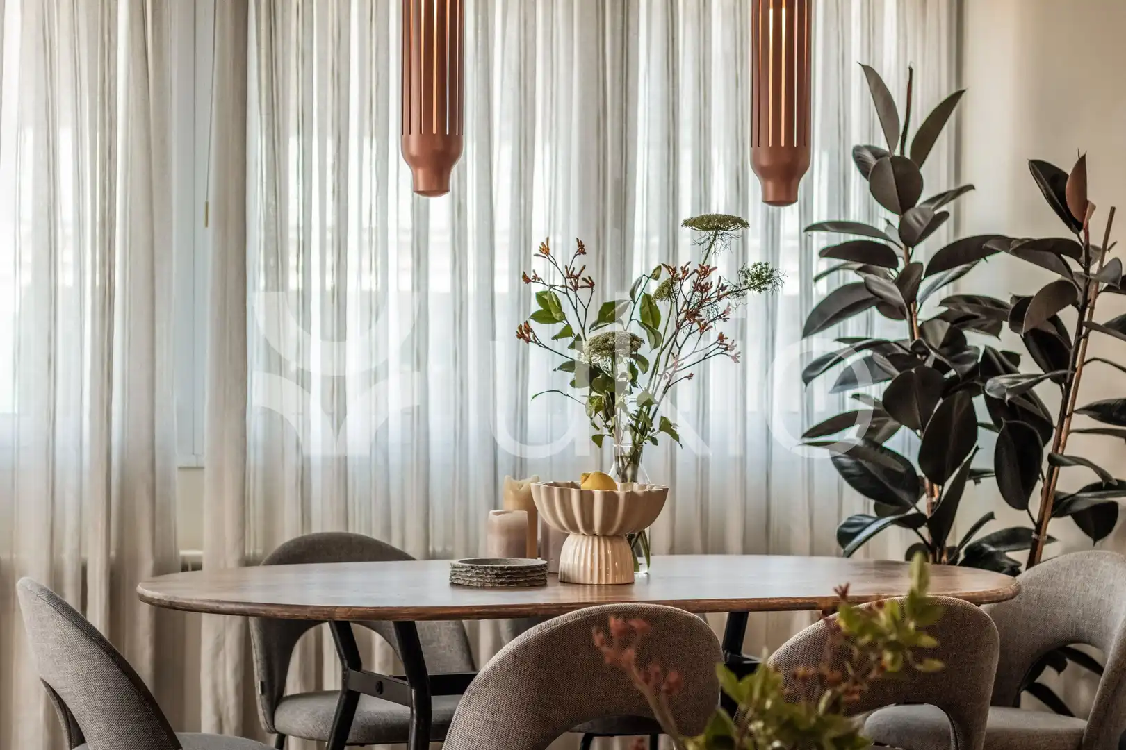 Comedor de Apartamento de alquiler en Madrid con Aire acondicionado, Calefacción y Terraza