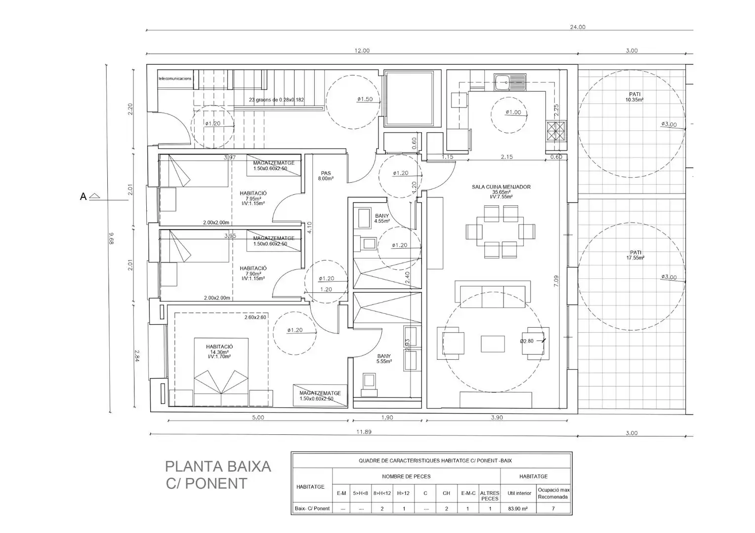 Flat with terrace for sale in Calle del Ponent, imagen 16