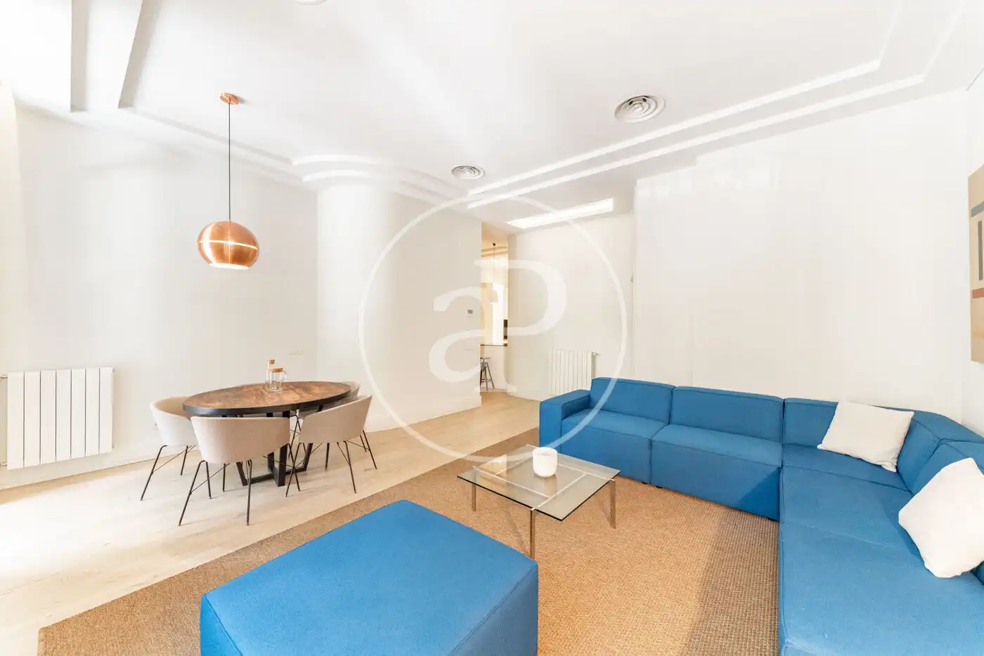Sala de estar de Piso de alquiler en Madrid con Aire acondicionado, Calefacción y Amueblado