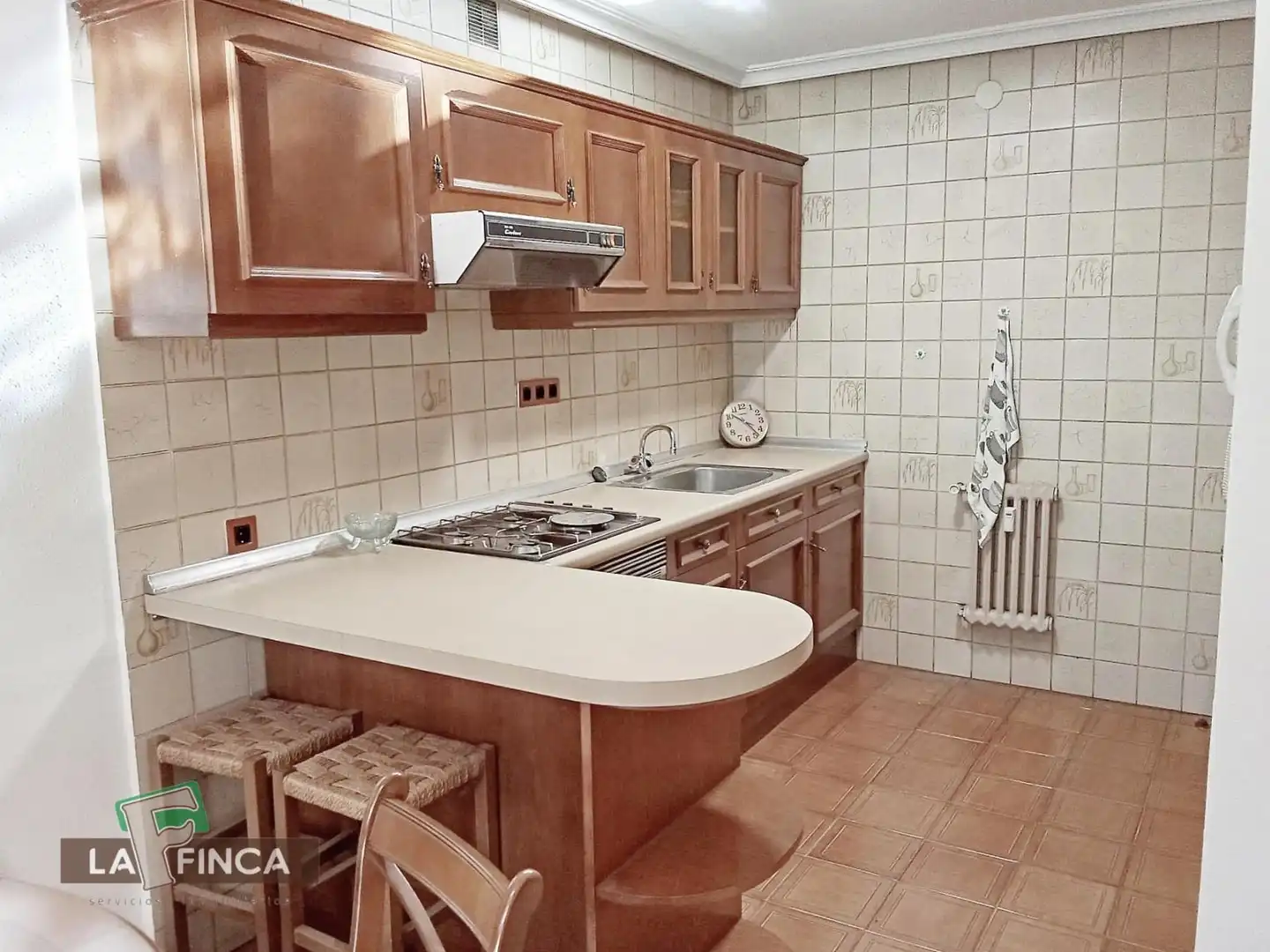 Cocina de Apartamento de alquiler en Oviedo  con Calefacción, Parquet y Terraza