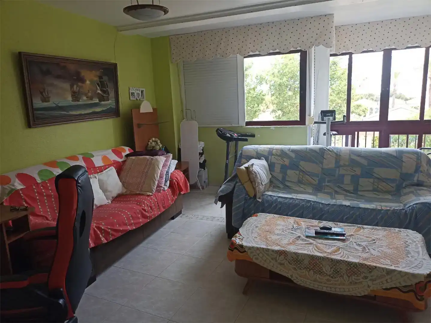 Living room of Flat for sale in Calpe / Calp  with Furnished, Oven and Washing machine