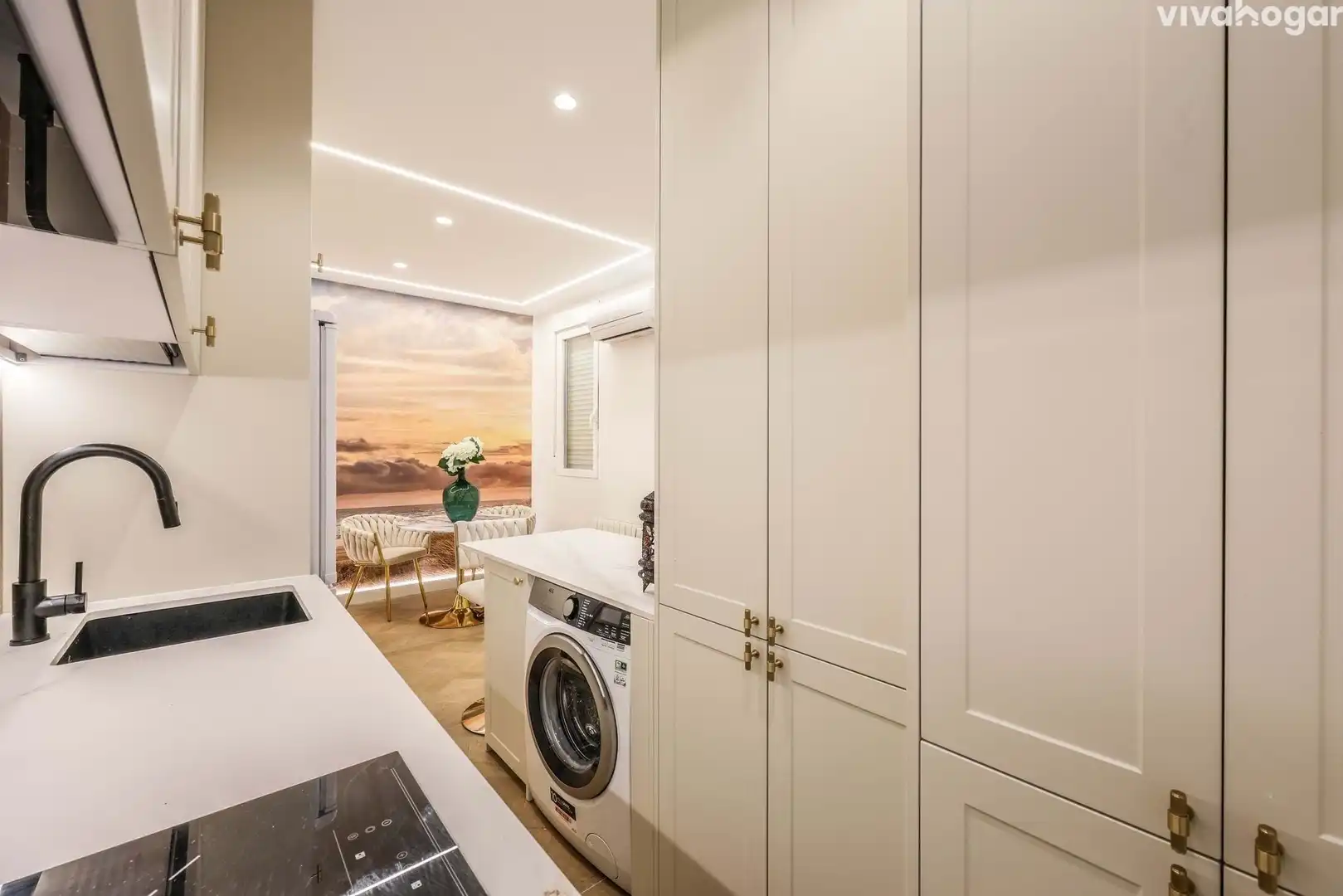 Kitchen of Flat for sale in Madrid  with Air Conditioner, Heating and Furnished