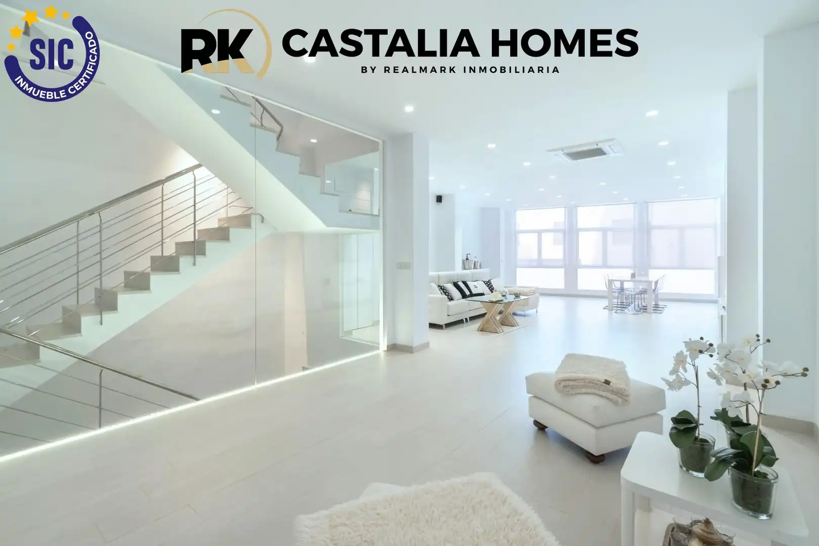 Schlafzimmer von Einfamilien-Reihenhaus zum Verkauf in Castellón de la Plana / Castelló de la Plana mit Klimaanlage, Privatgarten und Terrasse