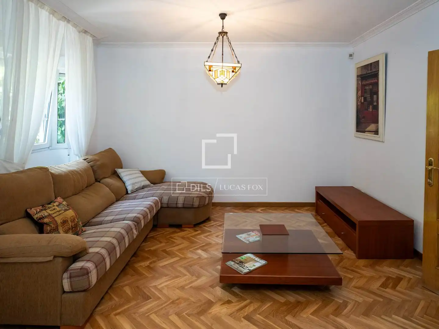 Sala de estar de Casa o chalet de alquiler en Galapagar con Calefacción, Jardín privado y Terraza