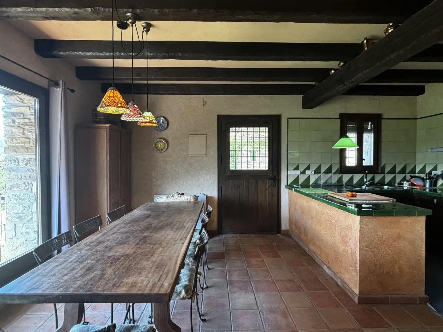 Kitchen of Country homes for sale in Sant Aniol de Finestres  with Terrace and Swimming Pool