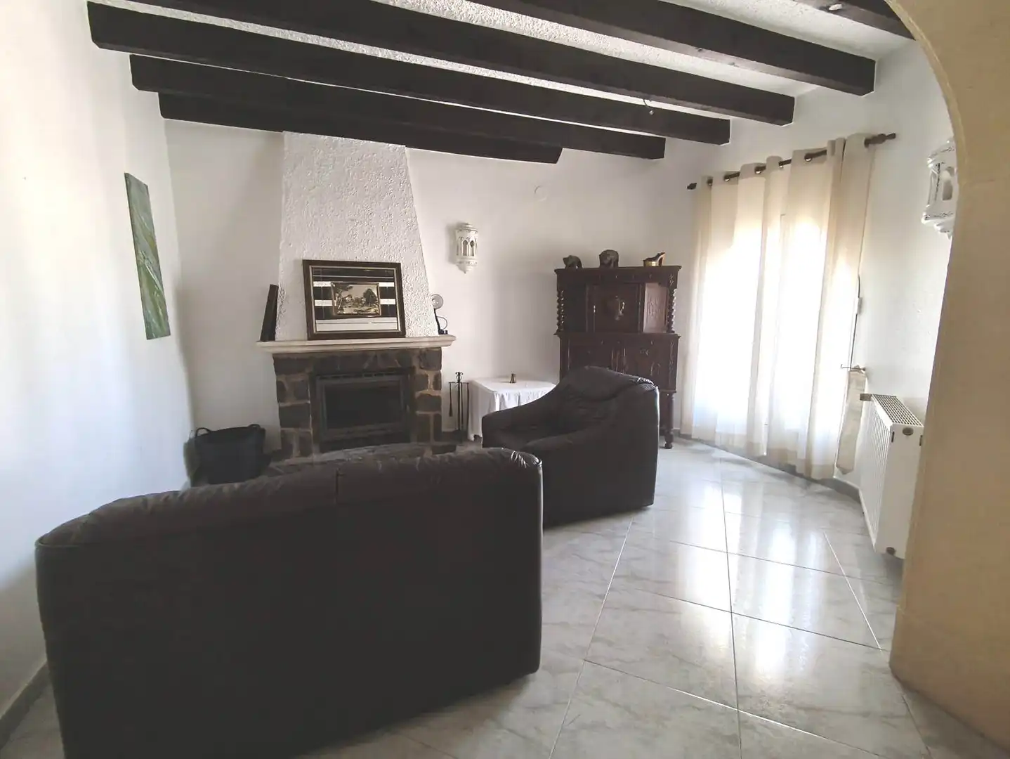 Sala de estar de Casa o chalet en venta en Benissa con Aire acondicionado, Piscina y Amueblado