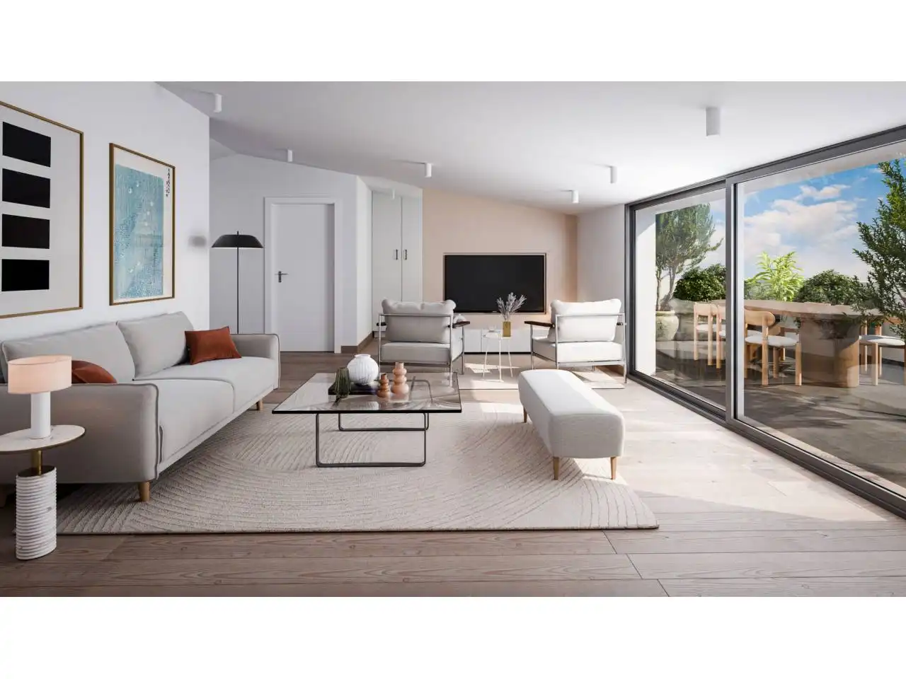 Living room of Flat for sale in Granollers  with Air Conditioner, Heating and Terrace