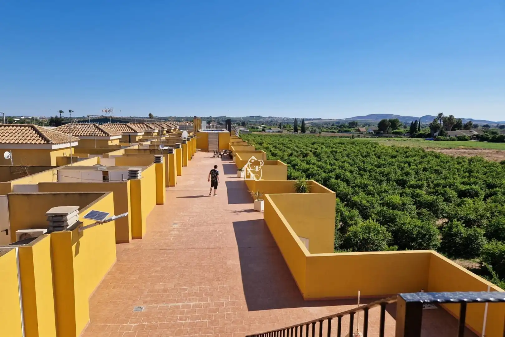 Terraza de Apartamento de alquiler en Daya Nueva con Aire acondicionado, Terraza y Piscina