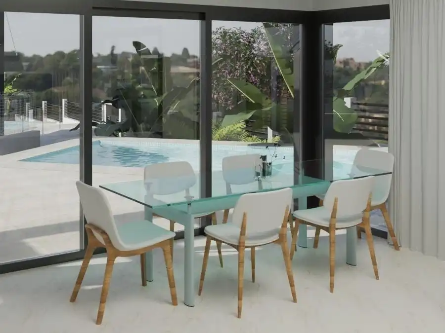Comedor de Casa o chalet en venta en Villajoyosa / La Vila Joiosa con Aire acondicionado, Calefacción y Jardín privado