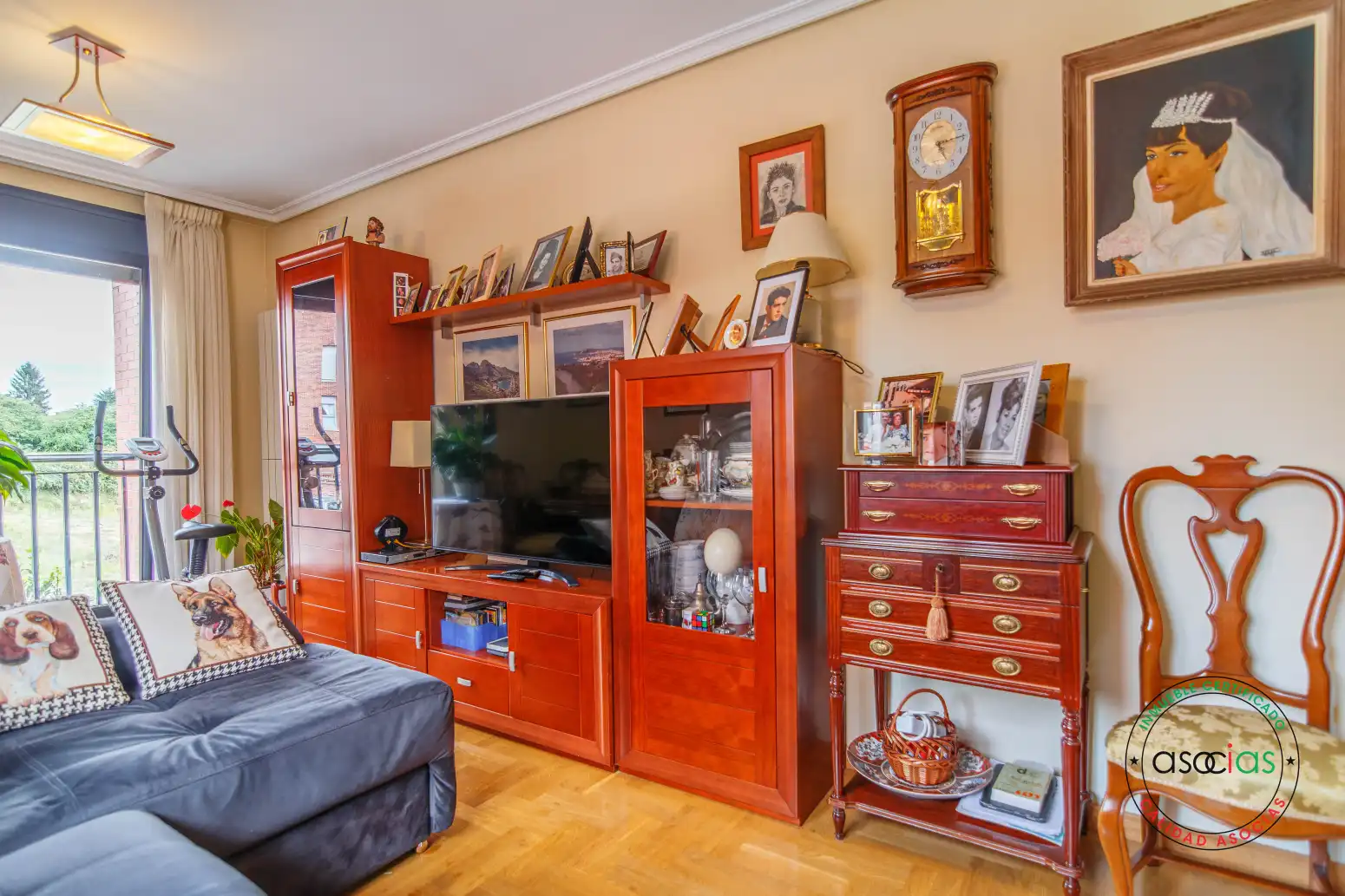 Living room of Flat for sale in Siero  with Heating, Terrace and Storage room
