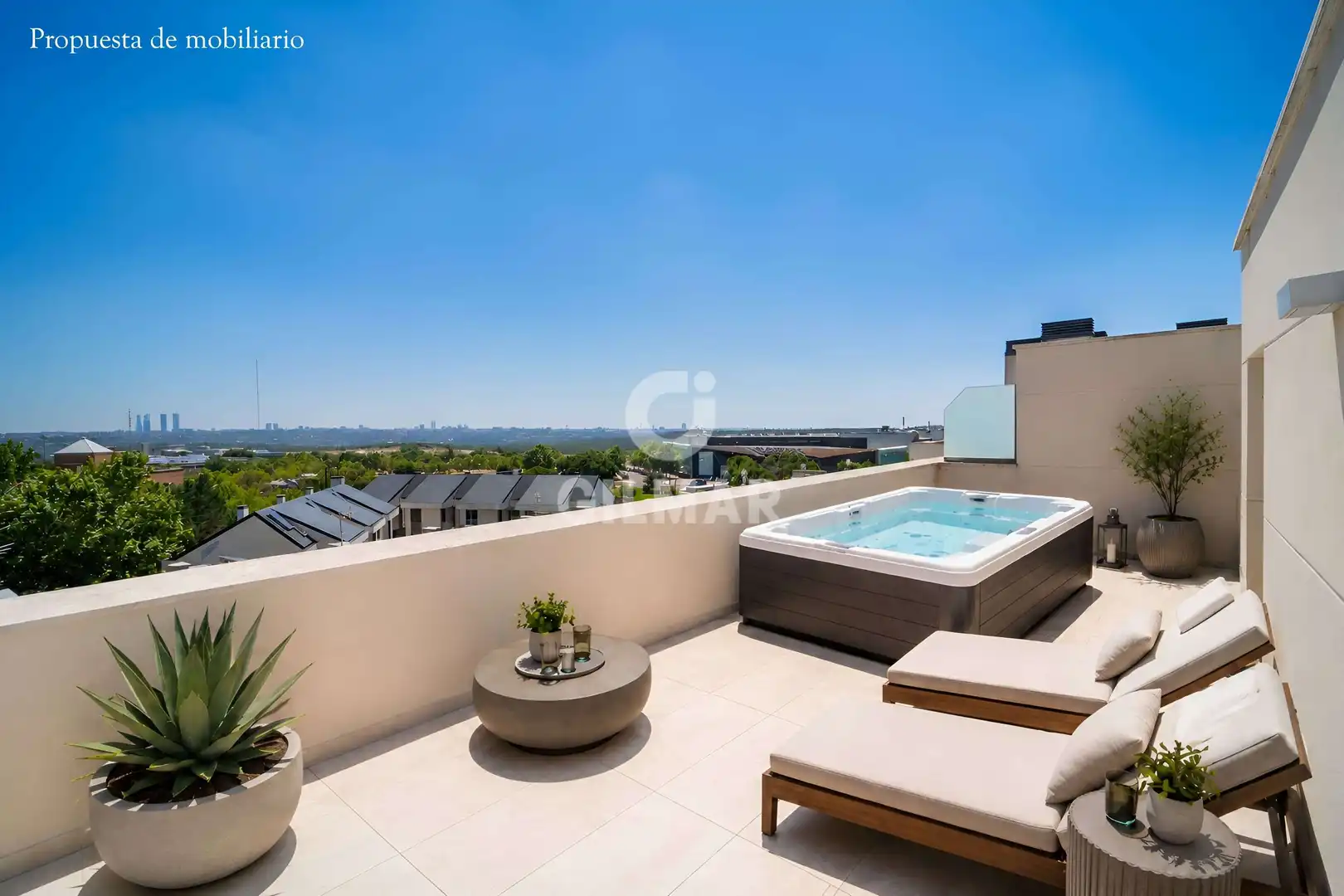 Terrace of Duplexes for sale in Pozuelo de Alarcón  with Heating, Private garden and Storage room