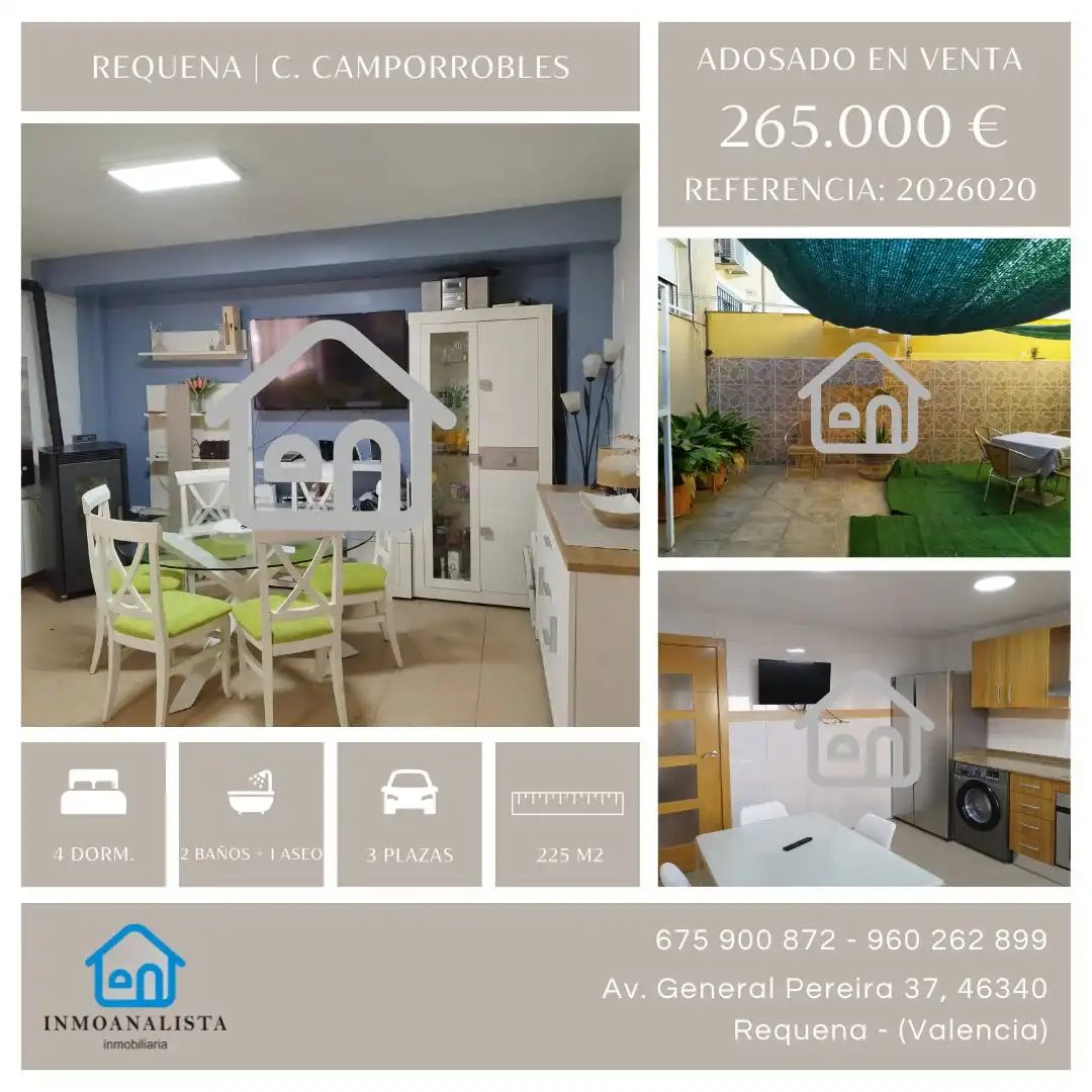 Vista exterior de Casa adosada en venta en Requena con Terraza y Balcón