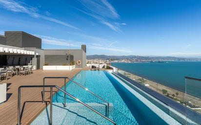 Swimming pool of Apartment for sale in Málaga Capital  with Air Conditioner, Terrace and Swimming Pool