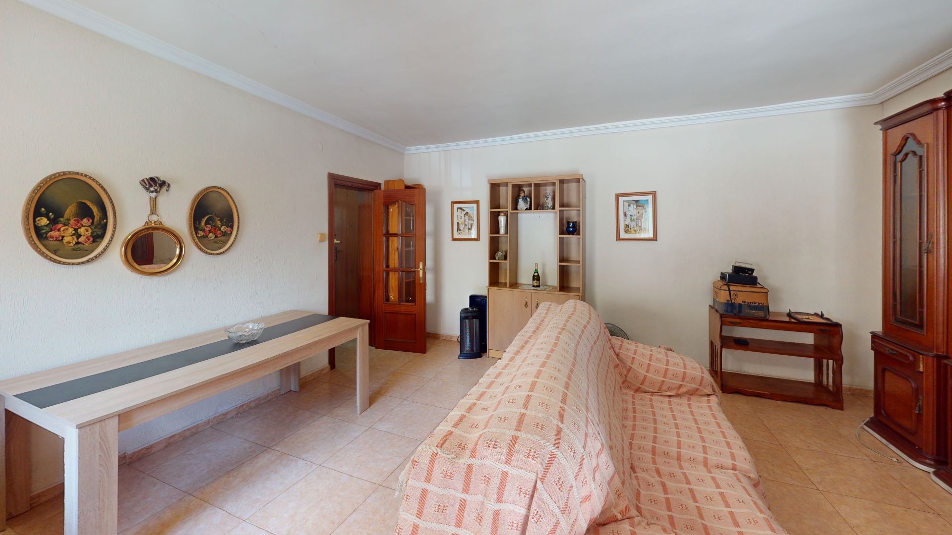 Living room of Flat for sale in Alicante / Alacant  with Air Conditioner, Furnished and Oven