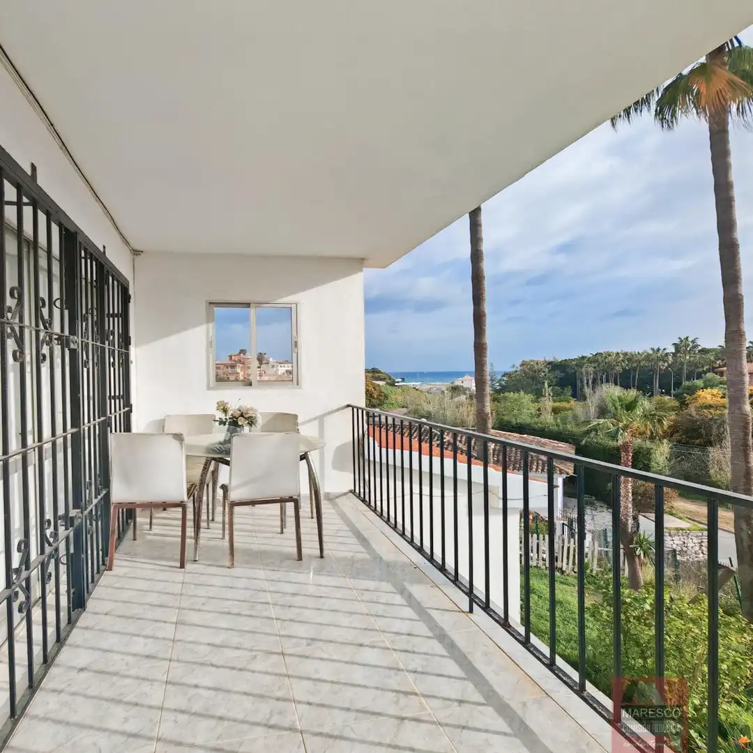Terrace of Flat for sale in Mijas  with Air Conditioner, Terrace and Furnished