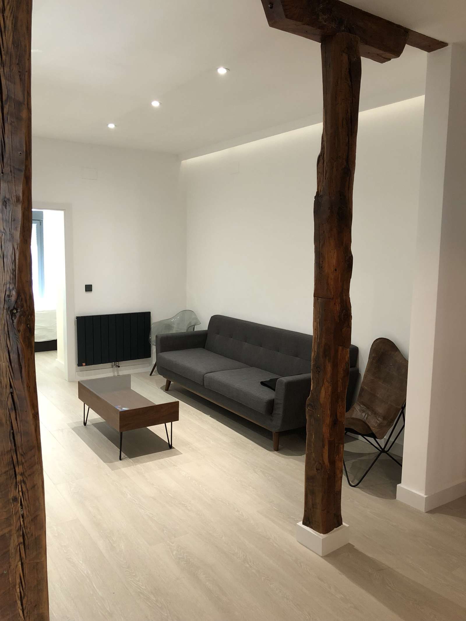 Living room of Apartment to share in  Madrid Capital  with Air Conditioner, Heating and Terrace