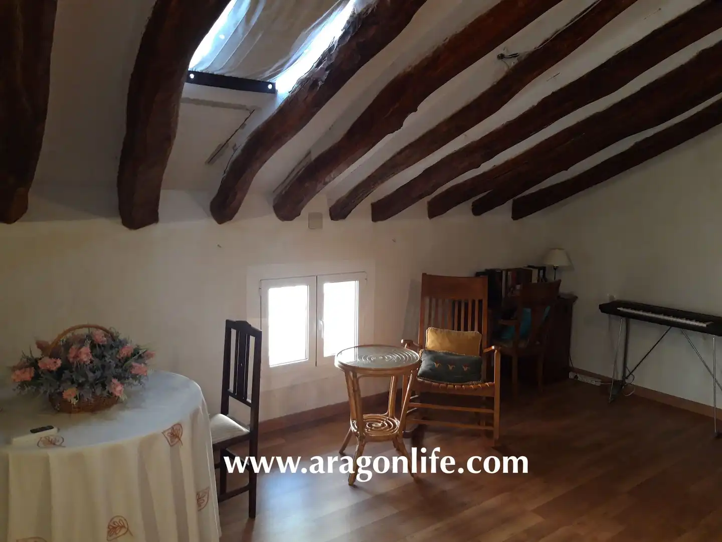 Comedor de Casa o chalet en venta en Caspe con Aire acondicionado, Parquet y Amueblado