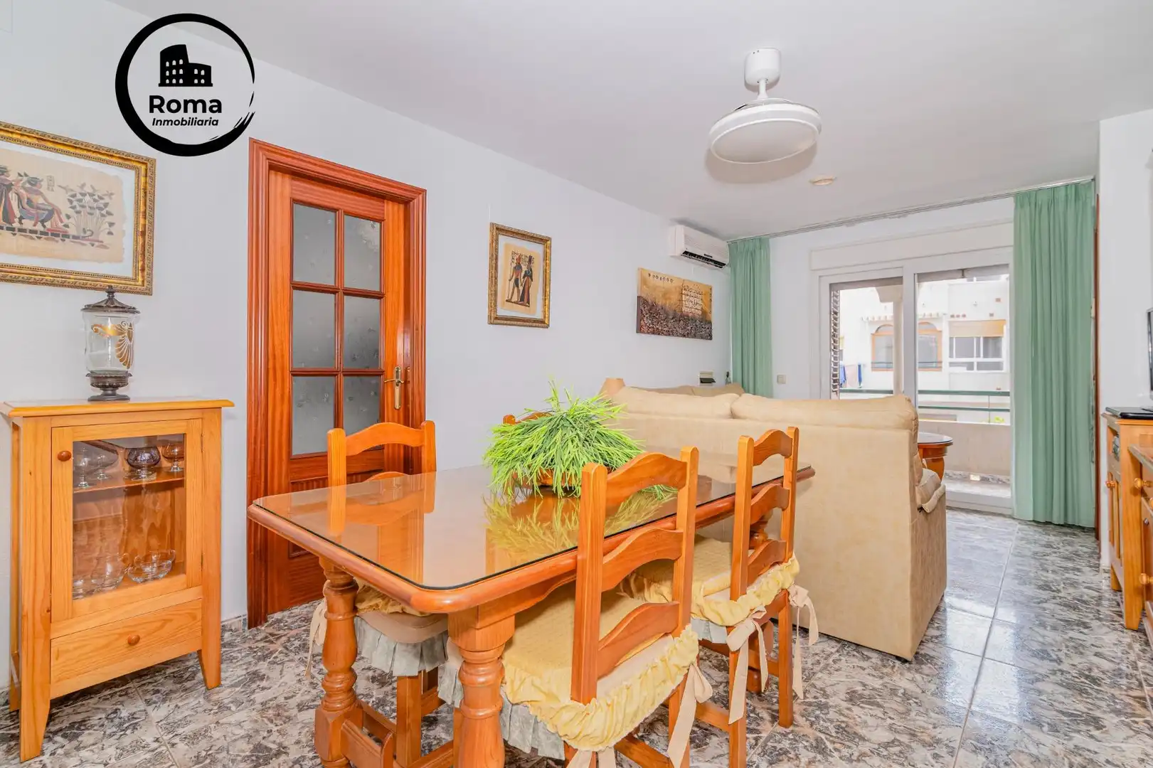 Esszimmer von Wohnung zum Verkauf in Torrenueva Costa mit Klimaanlage, Terrasse und Abstellraum
