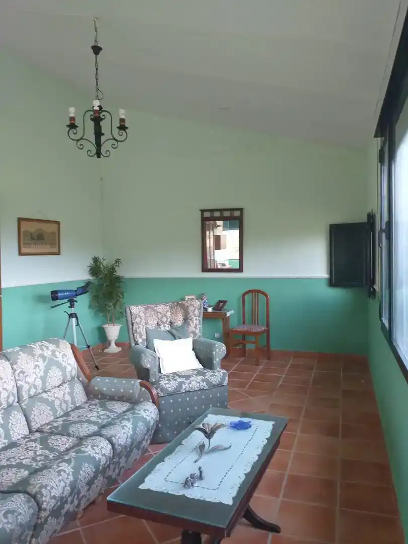 Sala d'estar de Finca rústica en venda en Hornachos amb Balcó