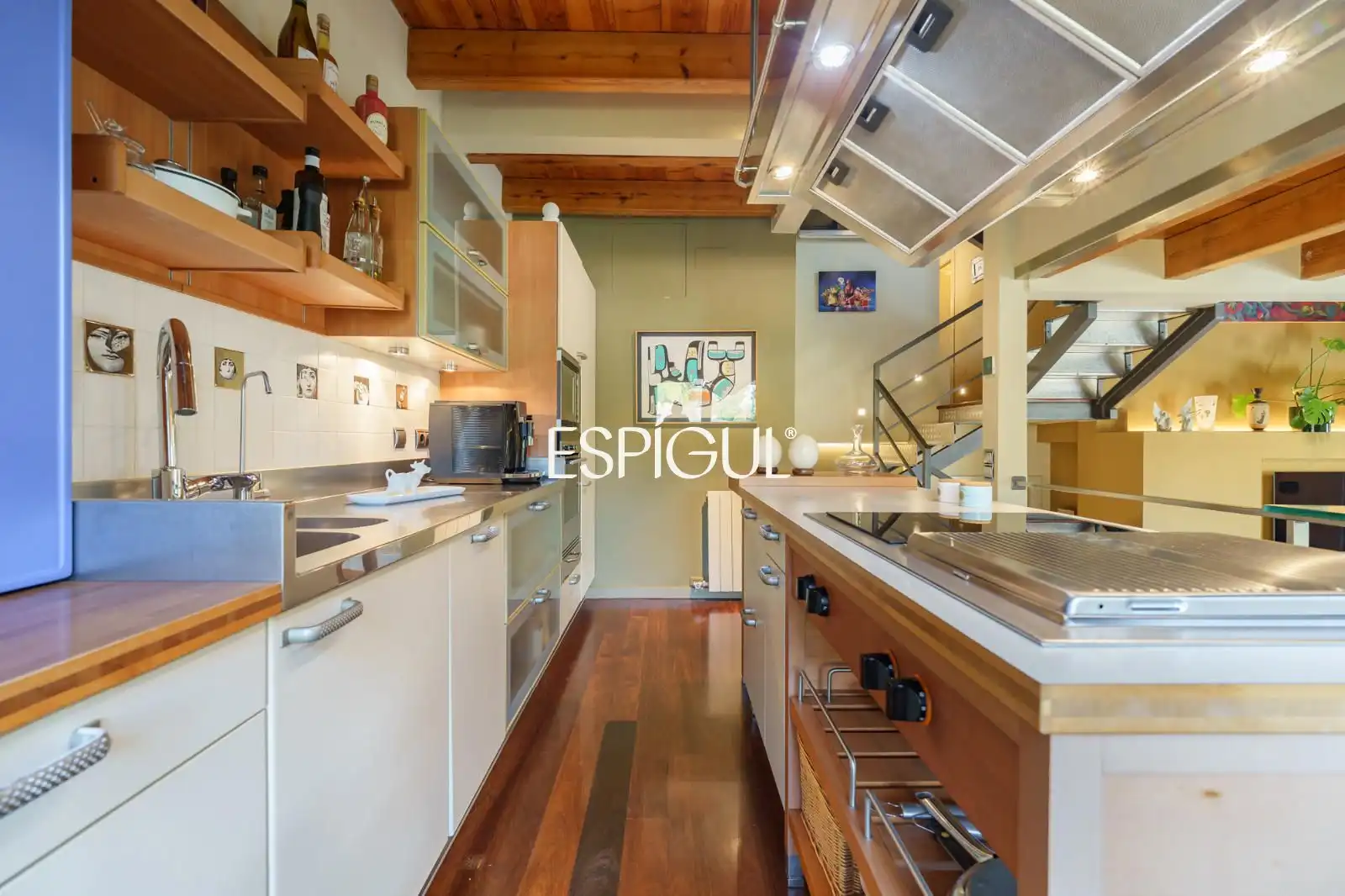 Cocina de Casa o chalet en venta en Molins de Rei con Aire acondicionado, Calefacción y Jardín privado