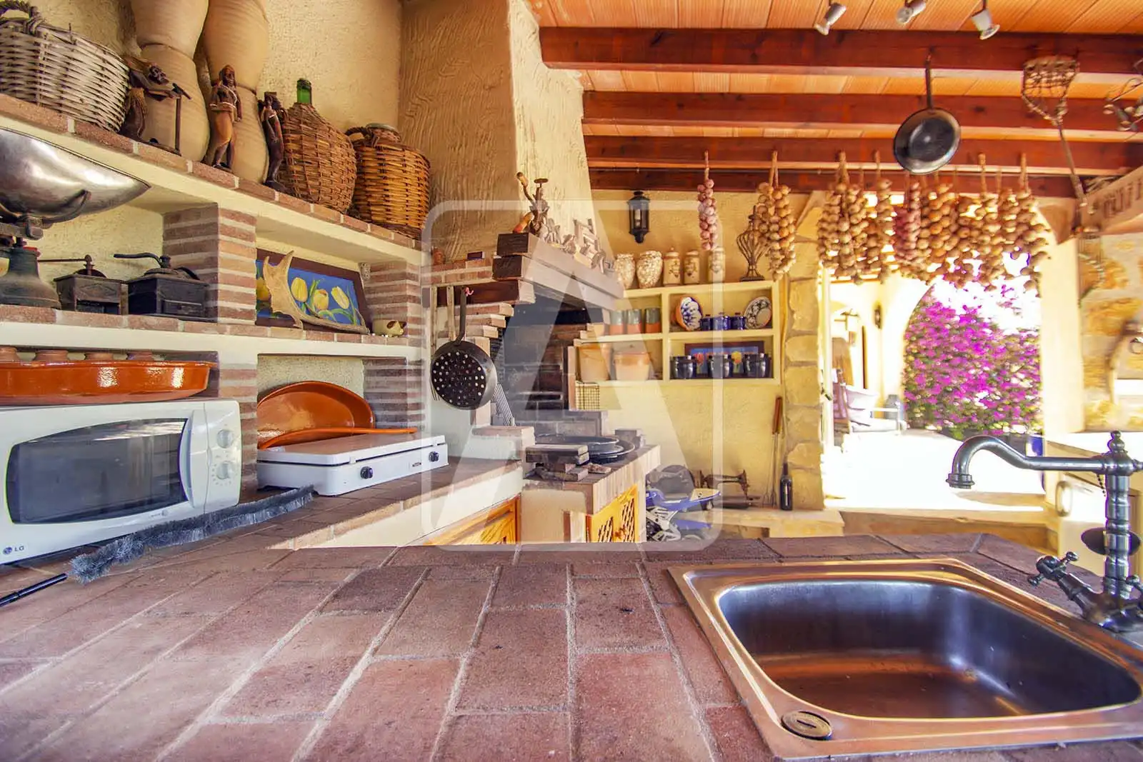 Cuina de Finca rústica en venda en Calpe / Calp amb Aire condicionat, Calefacció i Jardí privat