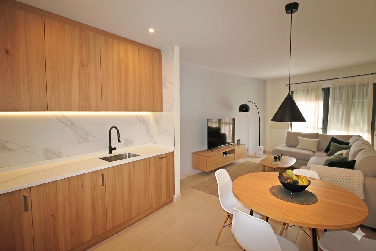 Kitchen of Apartment for sale in Lorca  with Air Conditioner and Heating