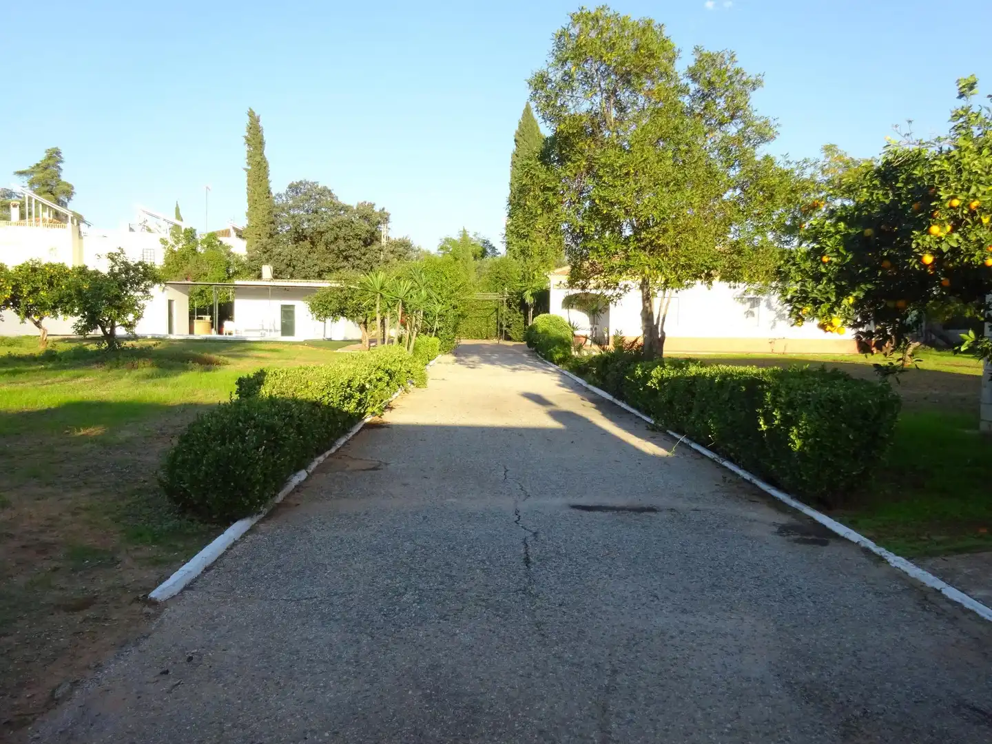 Exterior view of Houses for sale in Sanlúcar la Mayor  with Air Conditioner, Private garden and Storage room