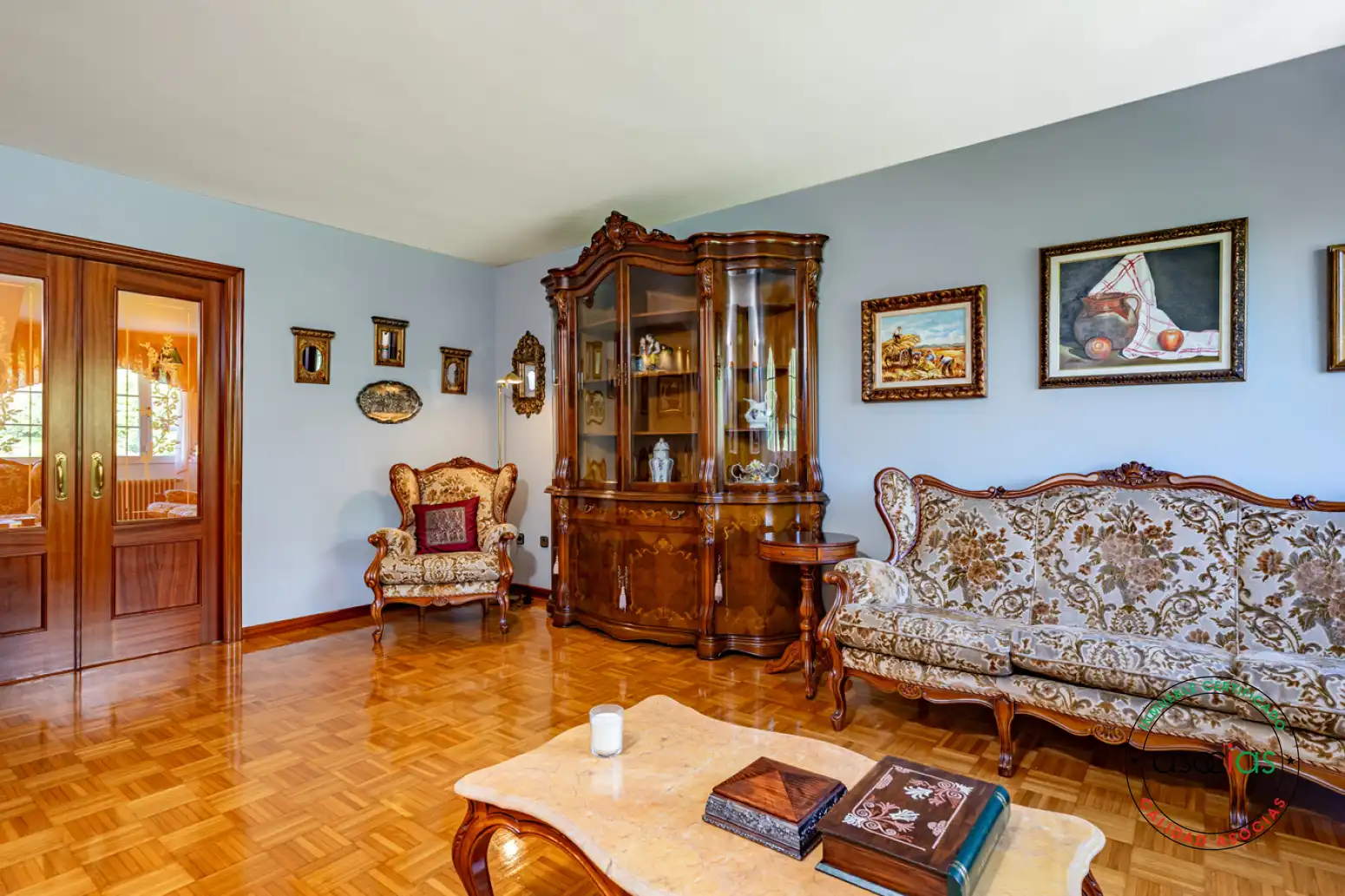 Living room of Attic for sale in Lena  with Heating, Parquet flooring and Terrace