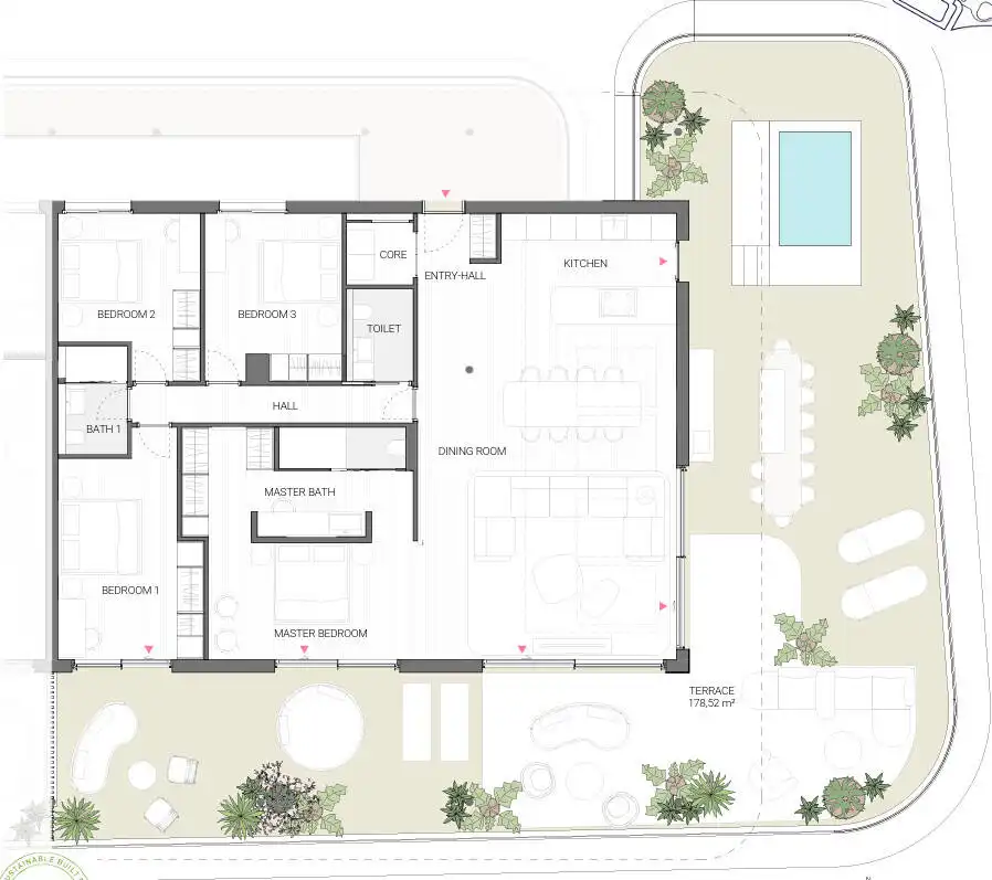 Apartamento con jardín en venta en Los Pacos, imagen 25