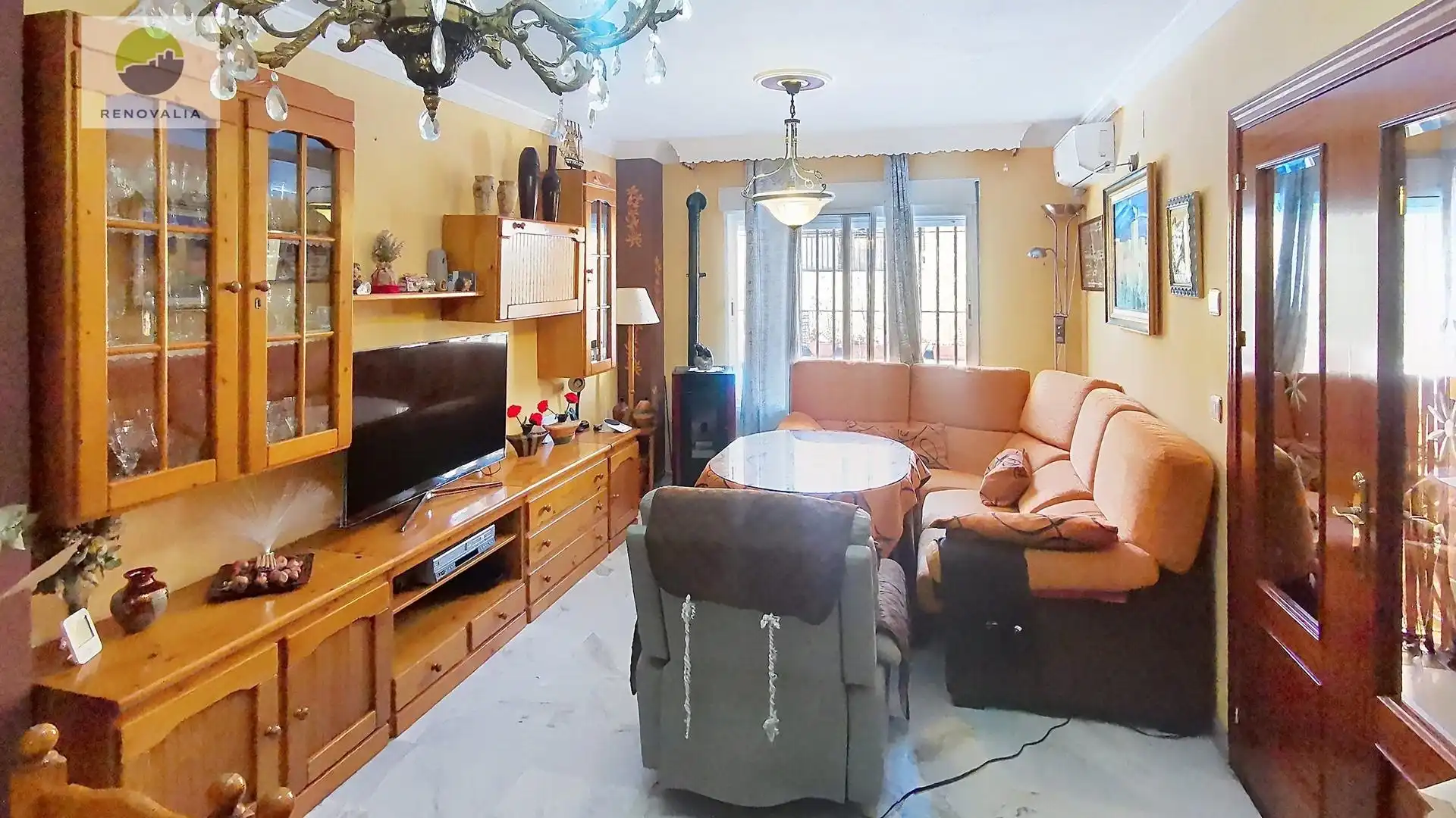 Sala de estar de Casa adosada en venta en Ogíjares con Aire acondicionado, Calefacción y Terraza
