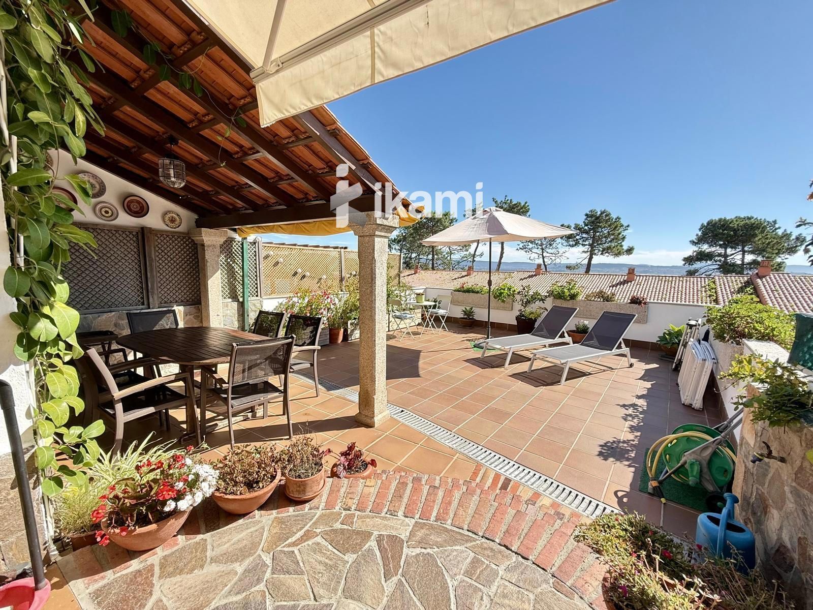 Terrace of Single-family semi-detached for sale in O Grove    with Terrace and Furnished