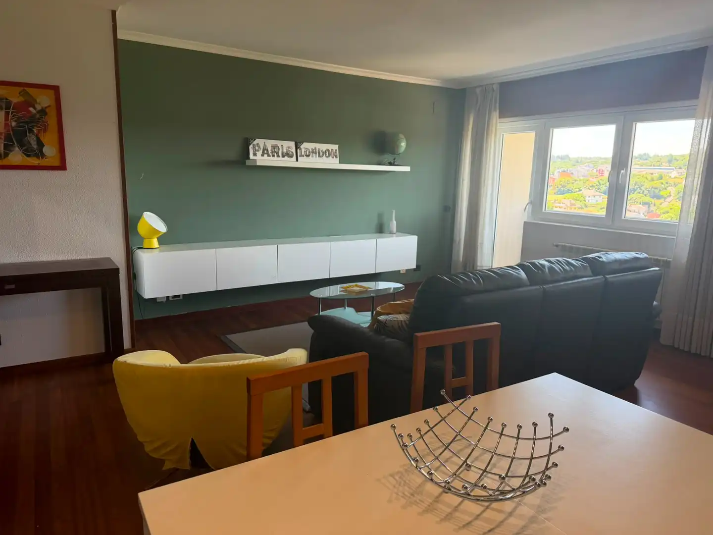 Sala de estar de Piso de alquiler en Lugo con Calefacción, Terraza y Amueblado