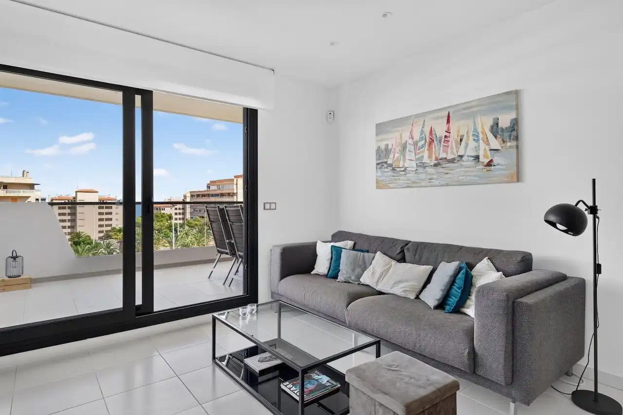 Sala de estar de Ático en venta en Elche / Elx con Aire acondicionado, Calefacción y Jardín privado
