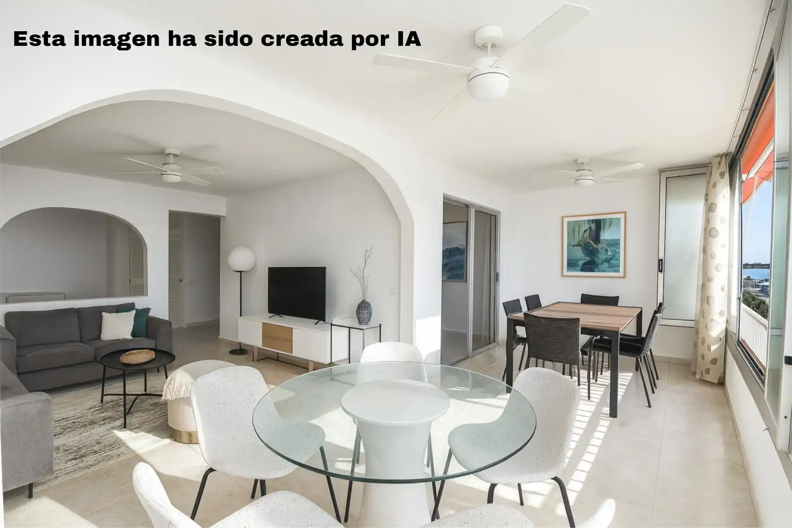 Sala d'estar de Apartament de lloguer en Calvià amb Terrassa i Piscina comunitària