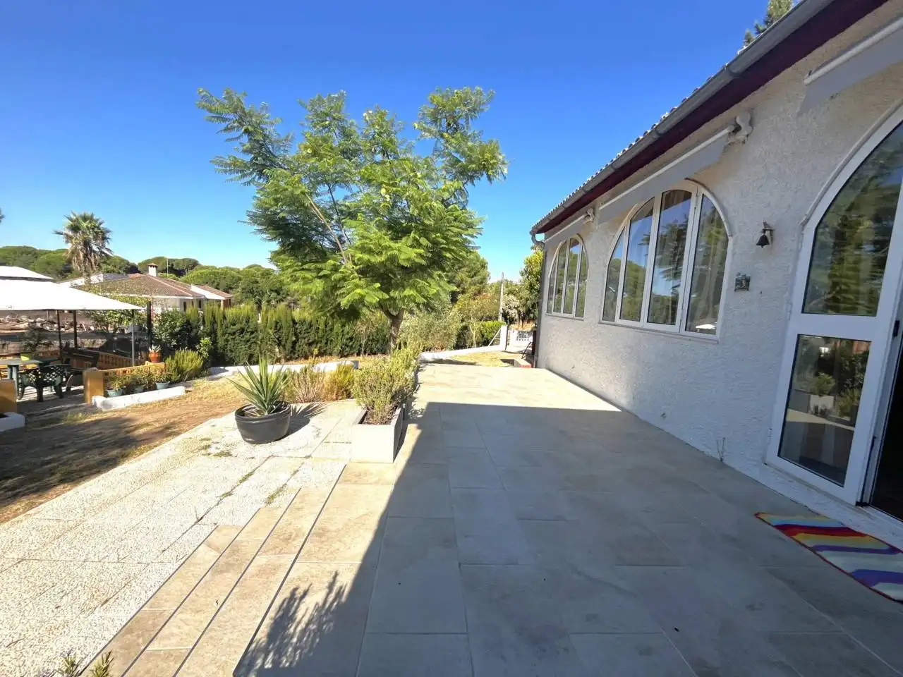 Terraza de Casa o chalet en venta en Valverde del Camino con Jardín privado, Terraza y Amueblado