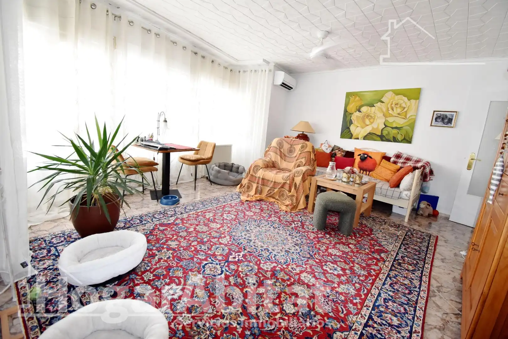 Living room of Flat for sale in Miramar  with Air Conditioner and Balcony