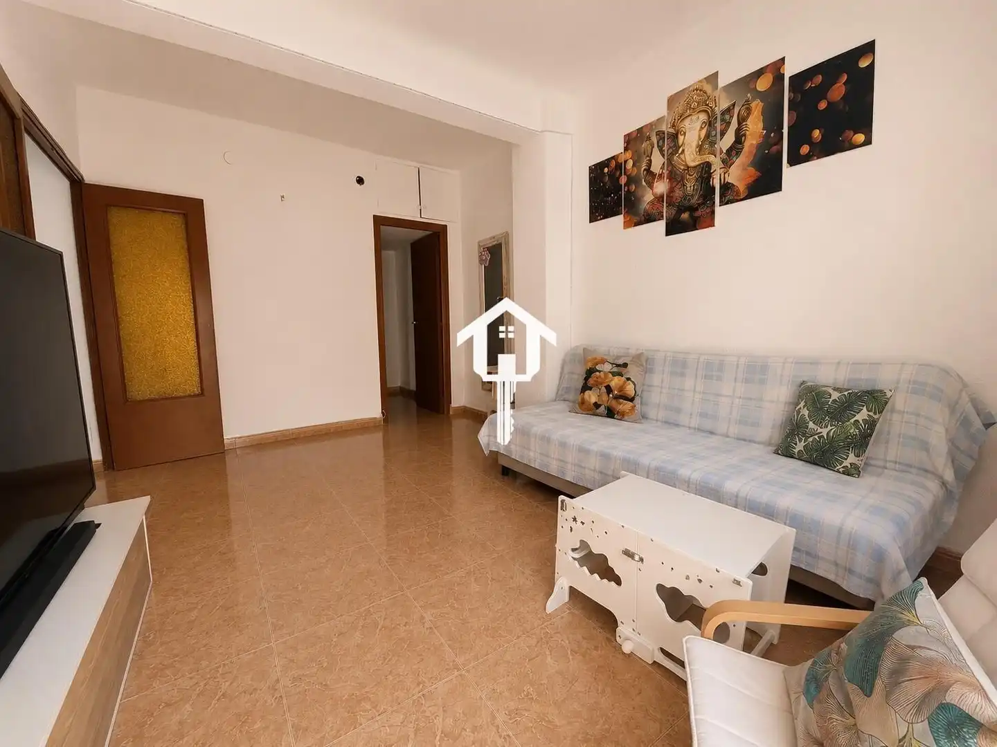 Sala d'estar de Pis en venda en Alicante / Alacant amb Moblat i Balcó