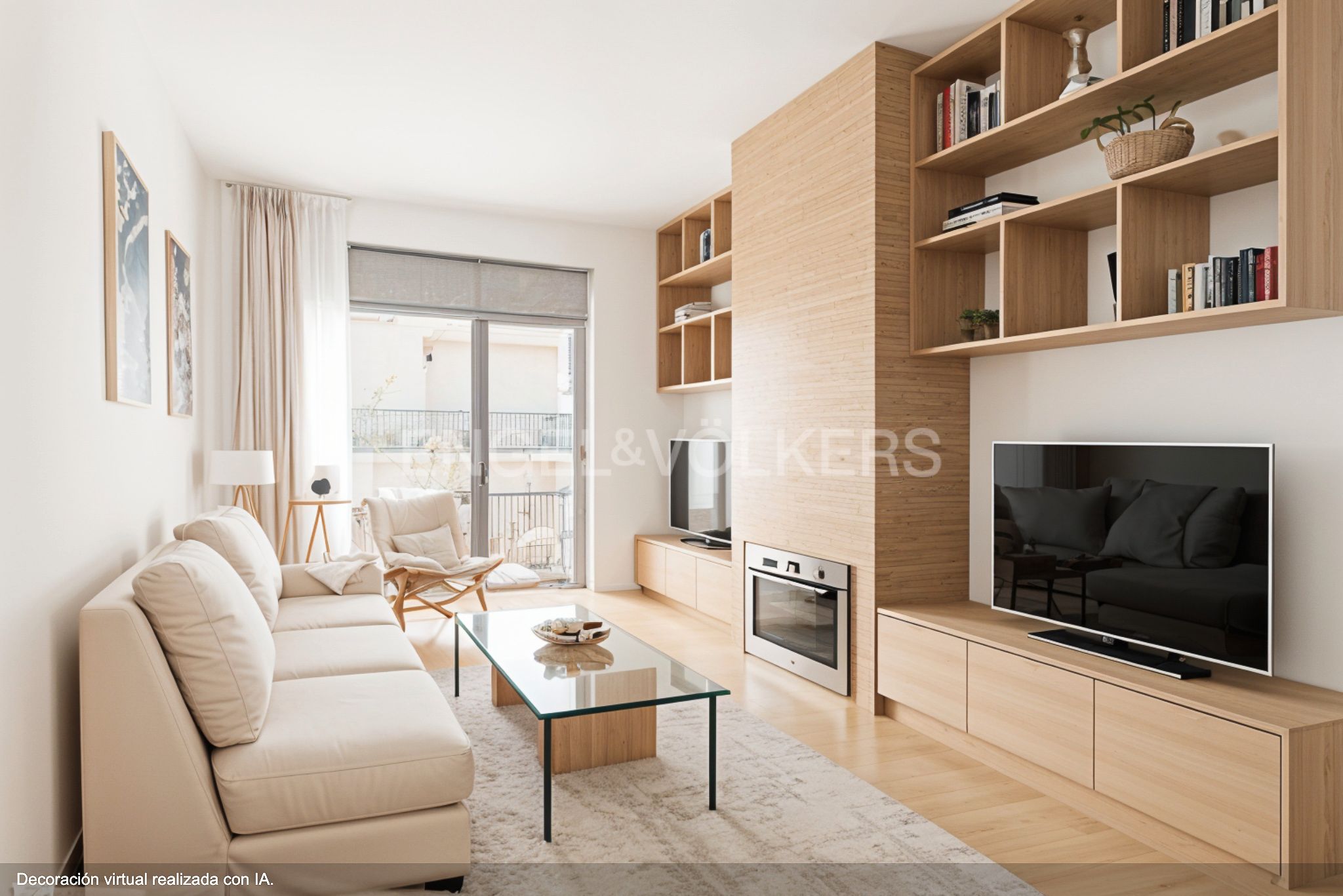 Sala d'estar de Apartament en venda en  Barcelona Capital amb Calefacció i Balcó