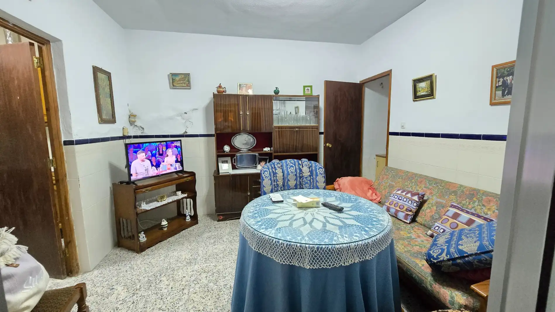 Sala de estar de Casa o chalet en venta en Navas del Madroño con Terraza